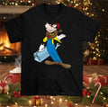 Horace Horsecollar Cartoon Shirt Black Color Shirt Unisex PP2517 Unisex