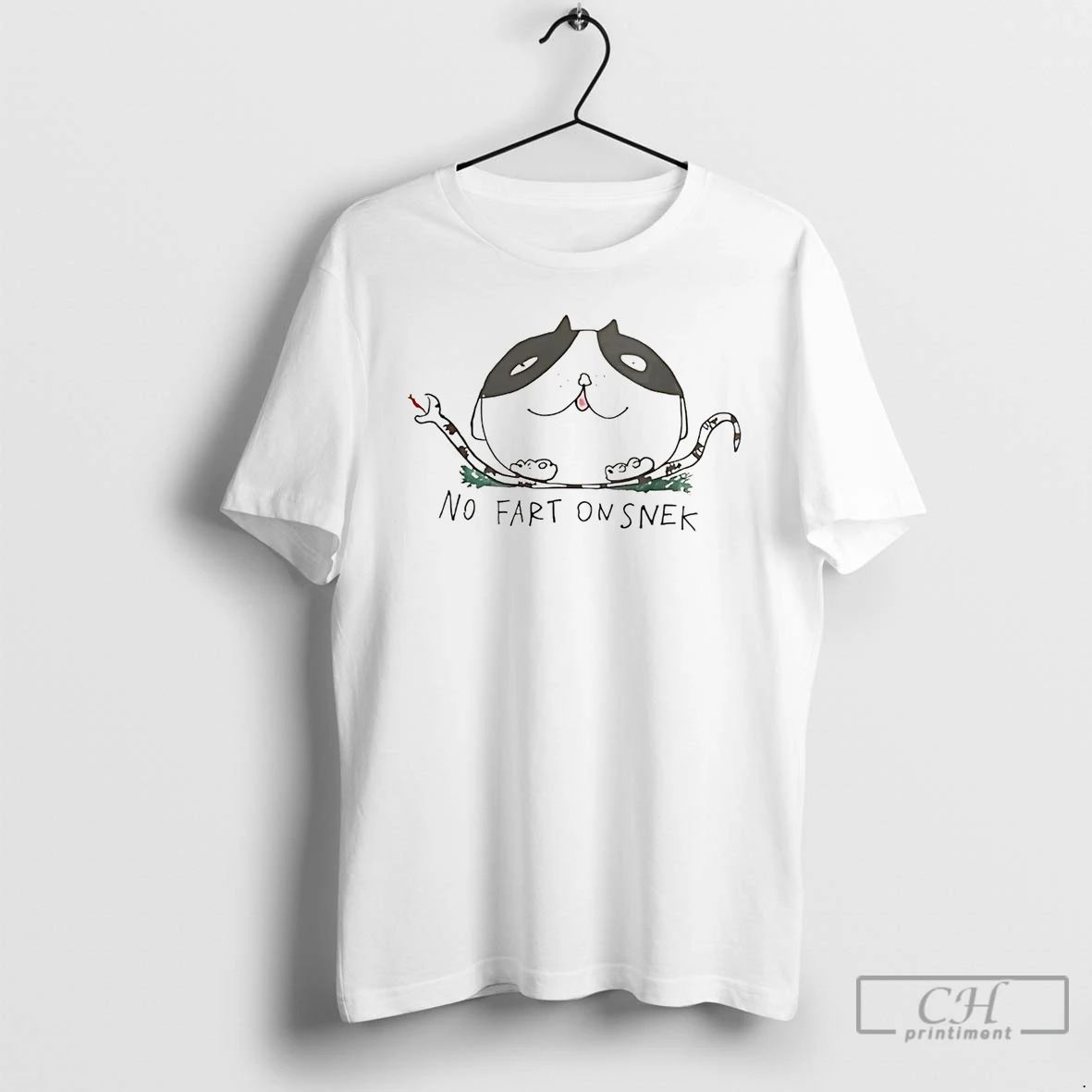 Classic Fat Cat No Fart On Snek Gadsden Flag T Shirts Unisex
