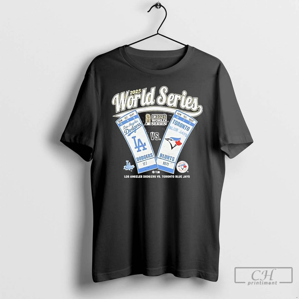 Classic 2025 World Series Los Angeles Dodgers Vs Toronto Blue Jays T Shirts Unisex