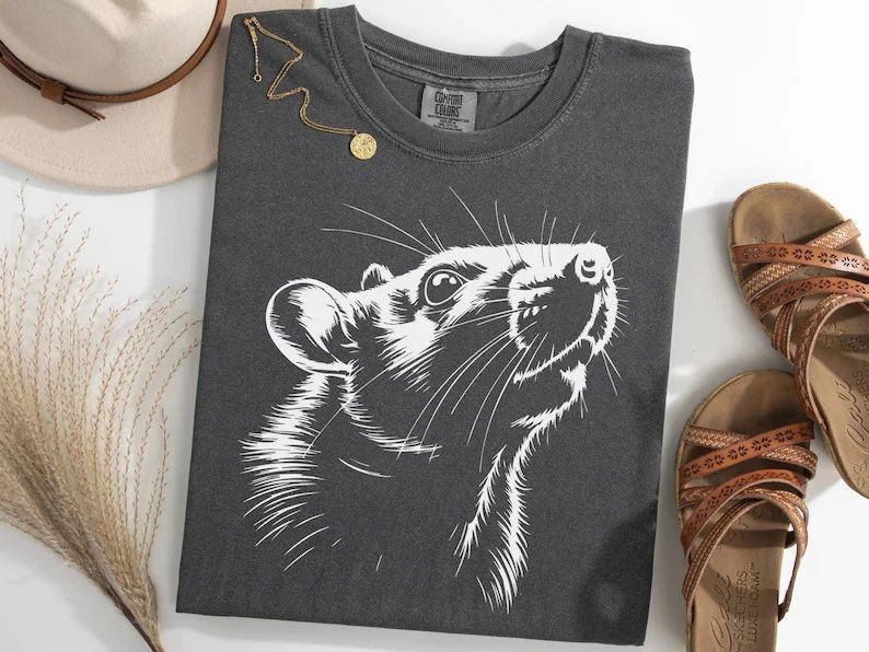 Rat Portrait Cute Lover Comfort Tee Unisex
