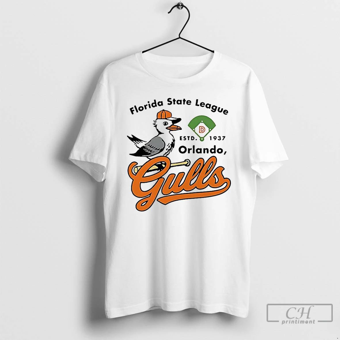 Premium Orlando Gulls Florida Defunct Baseball Teams Est 1937 Vintage T Shirts Unisex