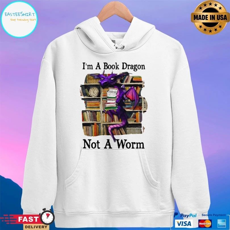 I’m A Book Dragon Not A Worm Unisex