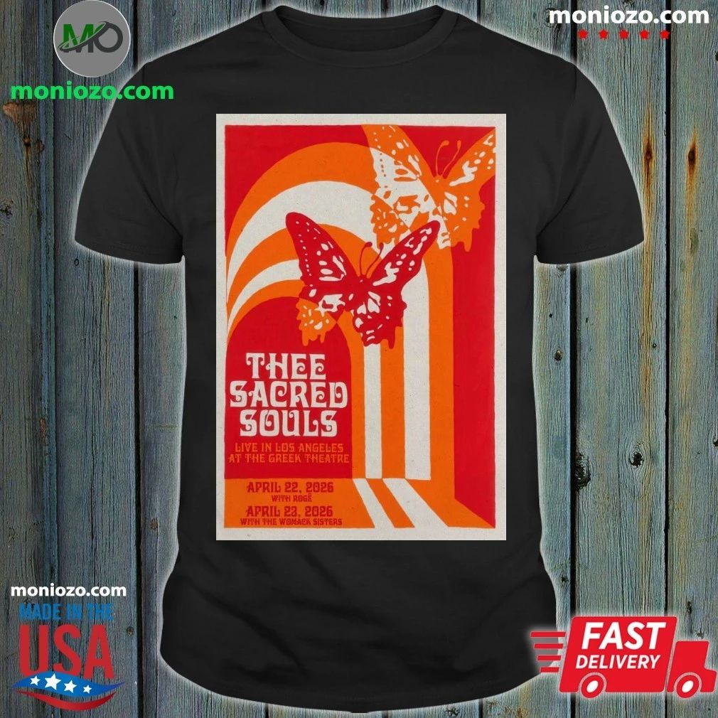 Original Thee Sacred Souls Tour April 22-23, 2026 Los Angeles, CA Poster Shirt Unisex