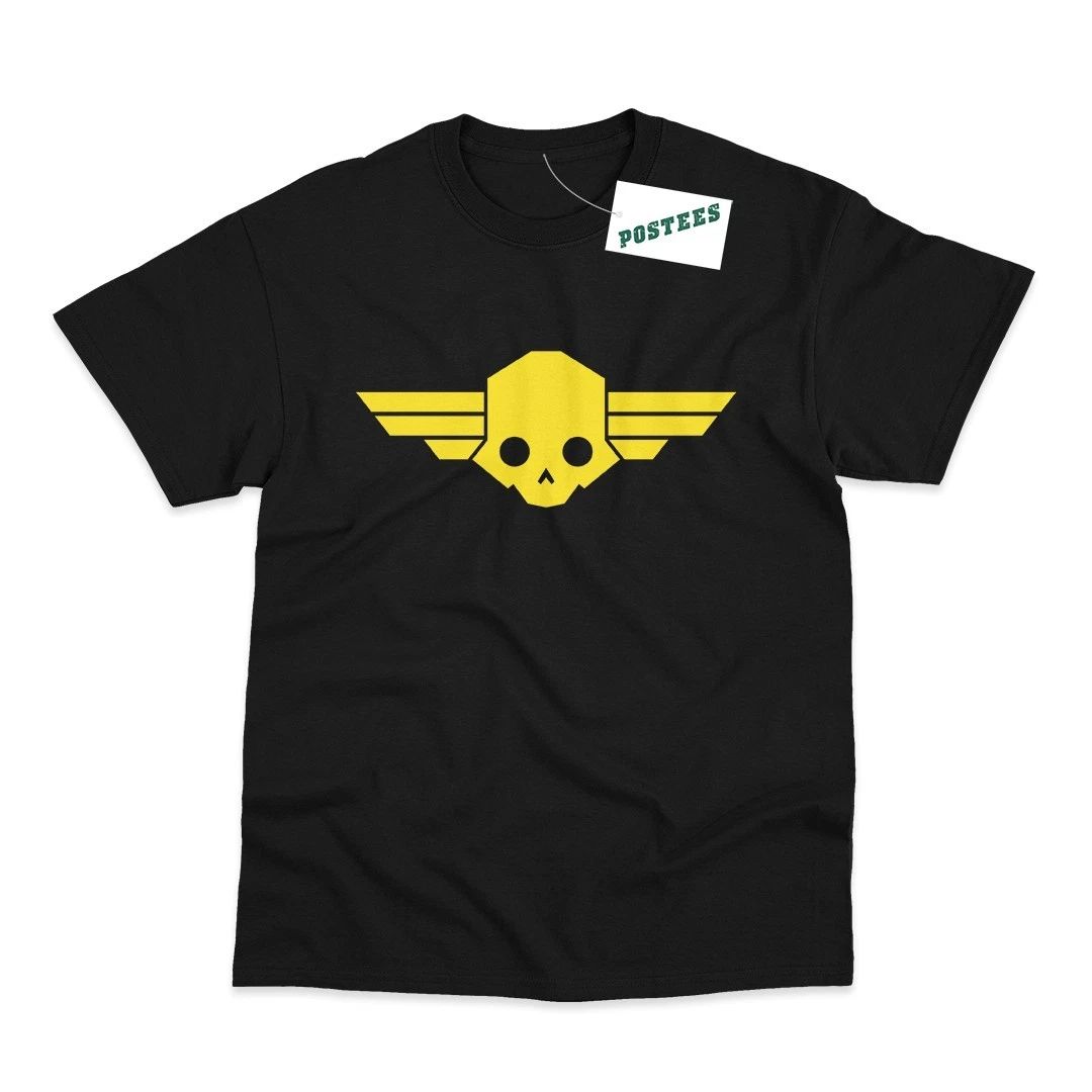 Skull Logo Inspired by Helldivers Gamer Printed Unisex