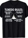 Exclusive Short-Sleeve for Tuxedo Cat Lovers, Featuring a Fun Print, P Unisex