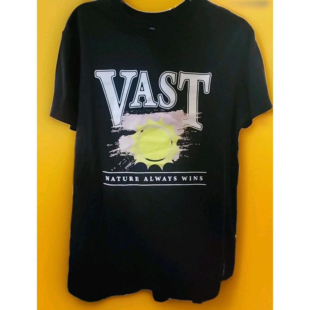 New Vast Surfer Tee Shirt Nature Always Wins Mens Medium Beach A130 Excellent Unisex