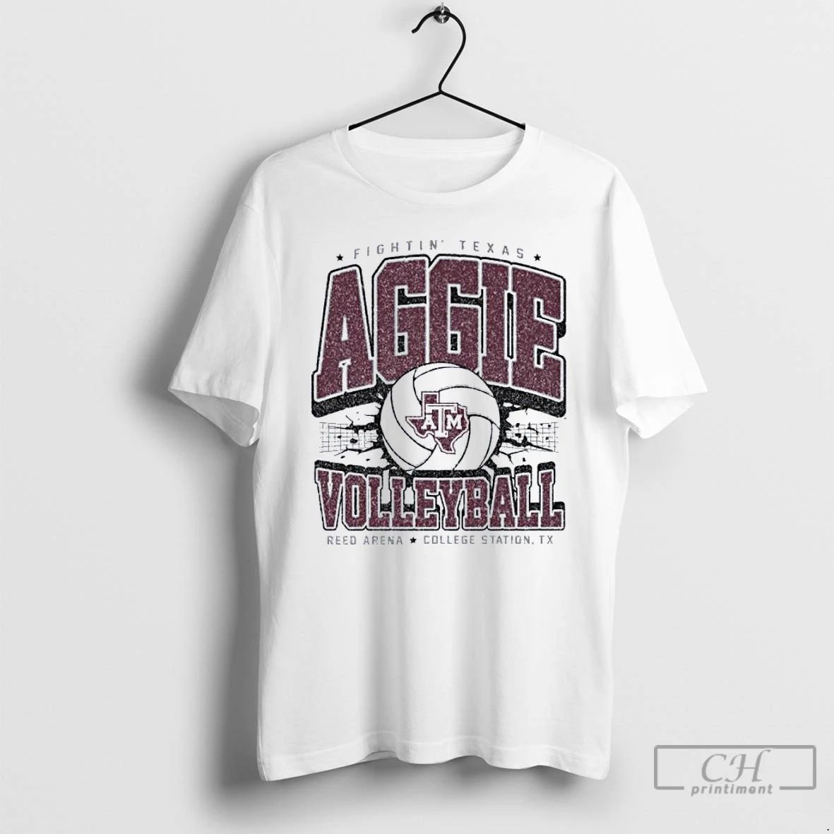 Premium Texas Am Aggie Volleyball Boxy T Shirts Unisex