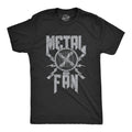 Mens Metal Fan T Shirt Funny Sarcastic Air Blowing Fan Graphic Novelty Music Tee Unisex