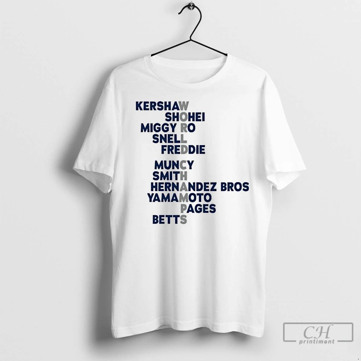 Premium Los Angeles Baseball 2025 World Champs Acrostic Players Names Unisex