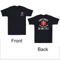 Emotional Support Husband Do Not Pet Funny Quote Front&Back Print Men's Unisex