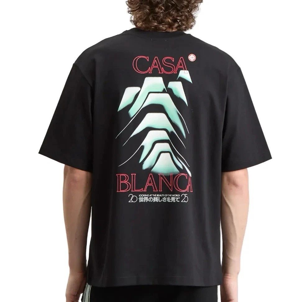 Casablanca Frosty Mountain Screen Printed Oversized In Black Size S Unisex