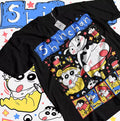 Crayon Shin Chan Shimamura Funny Anime Japan Kawaii Gift Shirt Black Unisex
