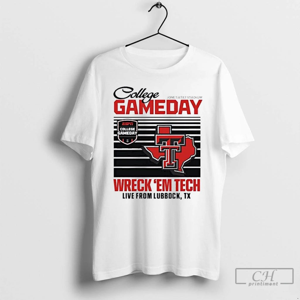 Premium Texas Tech Red Raiders College Gameday Wreck Em Live From Lubbock Tx T Shirts Unisex