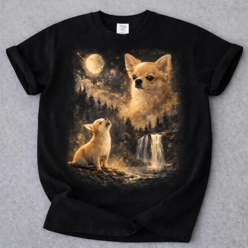 Chihuahua Howling Comfort Tee Dog Lover Gift Unisex