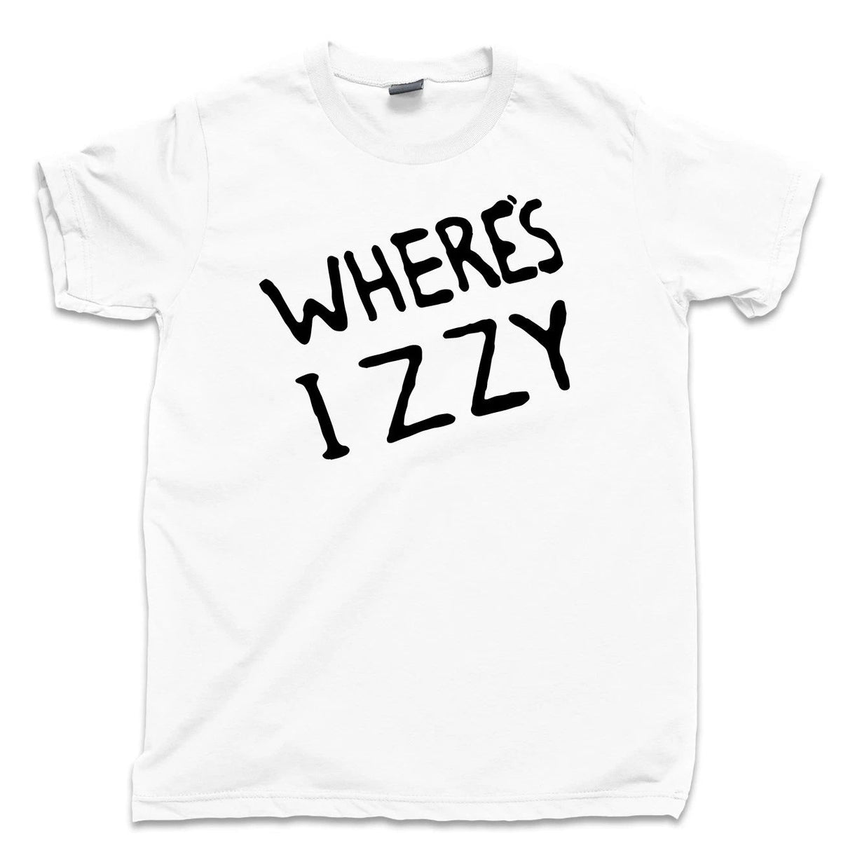 Wheres Izzy T Shirt Stradlin Axl Slash 80s 90s Hard Rock N Roll Concert Tee Unisex