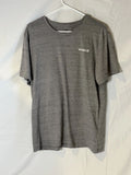 Hurley Mens Large Gray Graphic T Shirt Mountain Back Print Surf Skate Tee Unisex