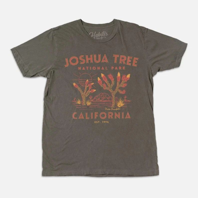 Joshua Tree California National Park Comfort Tee Soft Vintage Travel Shirt Unisex