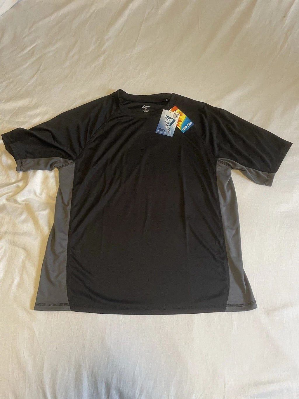 Kanu Surf Shirt 2XL Black NWT UPF 50 Black/gray Unisex