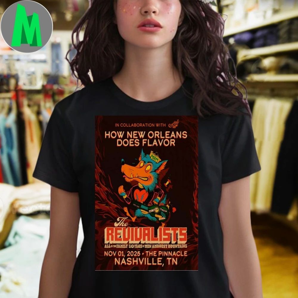 The Revivalists Nashville Nov 1 2025 Poster Shirt Unisex