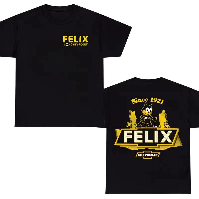 Felix Chevrolet Since 1921 – Retro Felix Cat Vintage Logo Graphic Tee, C Unisex