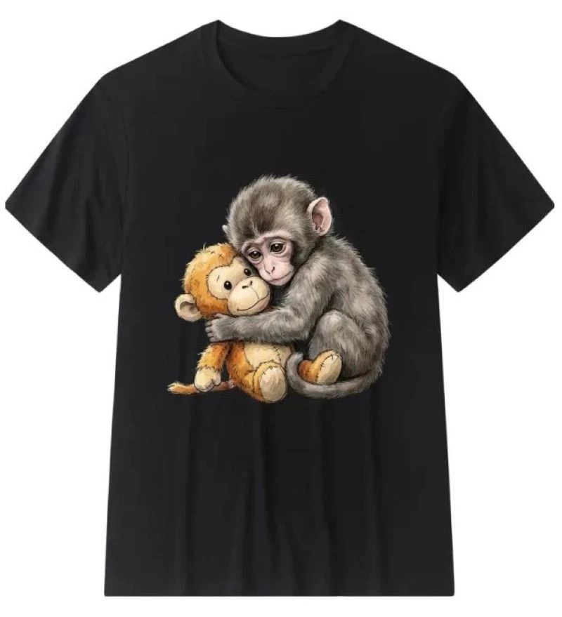 Cute Baby Monkey Punch Plush Hugging Unisex Cotton Unisex