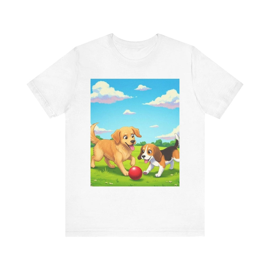Copy of Playful Puppies Short Sleeve Tee - Perfect for Dog Lovers Unisex