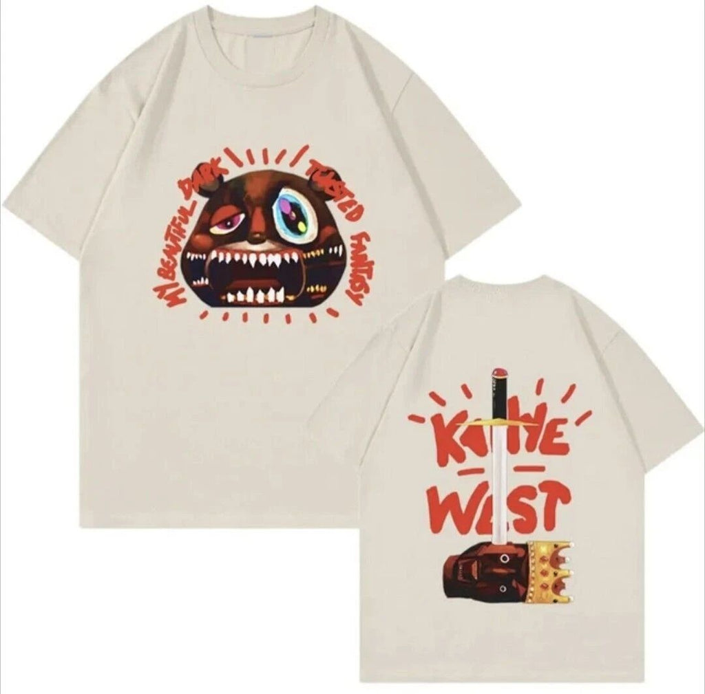 Kanye West My Beautiful Dark Twisted Fantasy T SHIRT FULL SIZE S-5XL SO664 Unisex