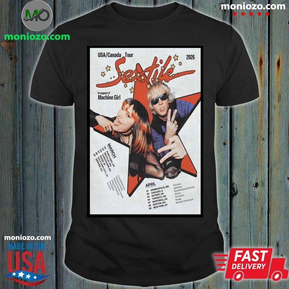 SEXTILE USA And Canada 2026 Shows Poster Unisex