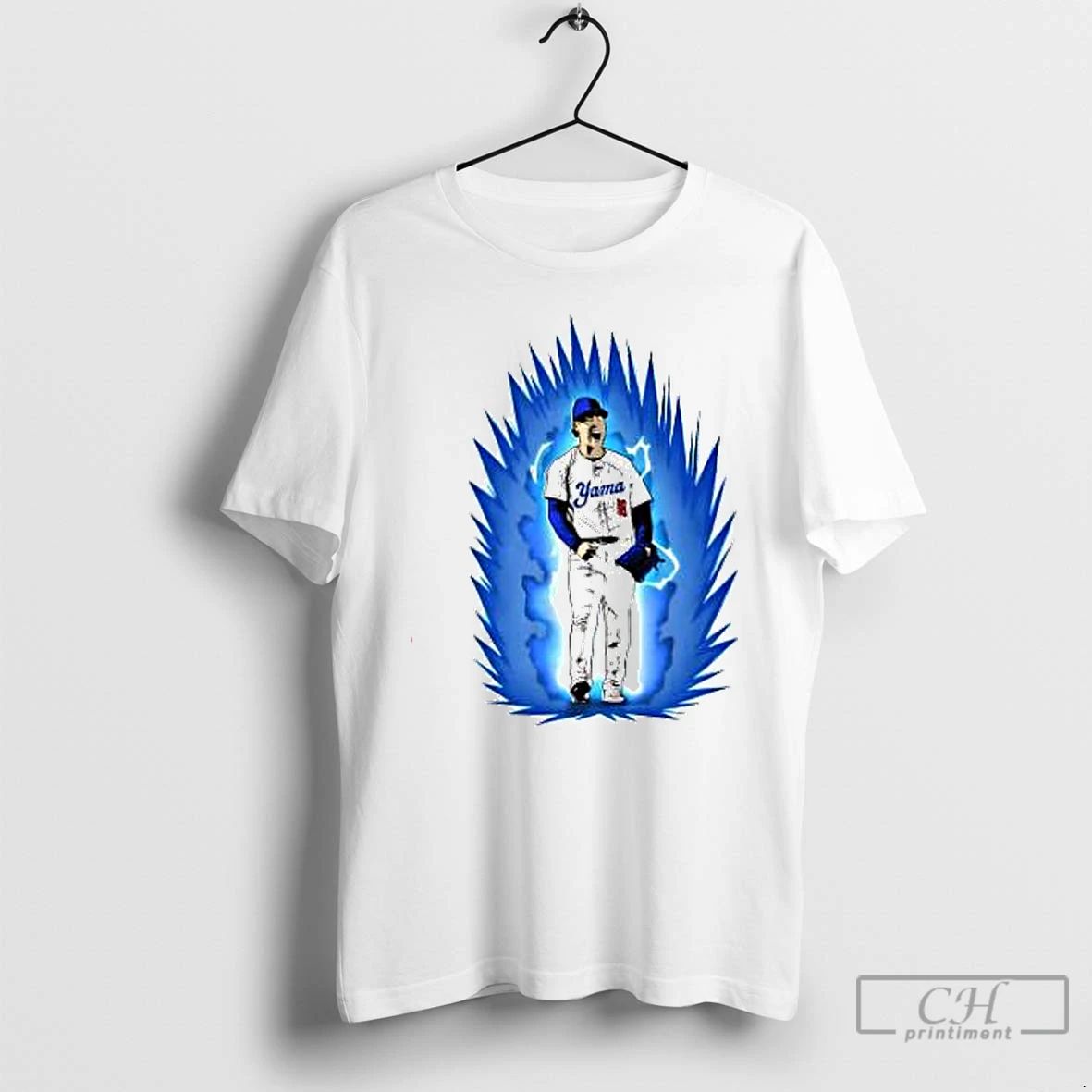 Premium Yoshinobu Yamamoto Super Saiyan Los Angeles Dodgers T Shirts Unisex