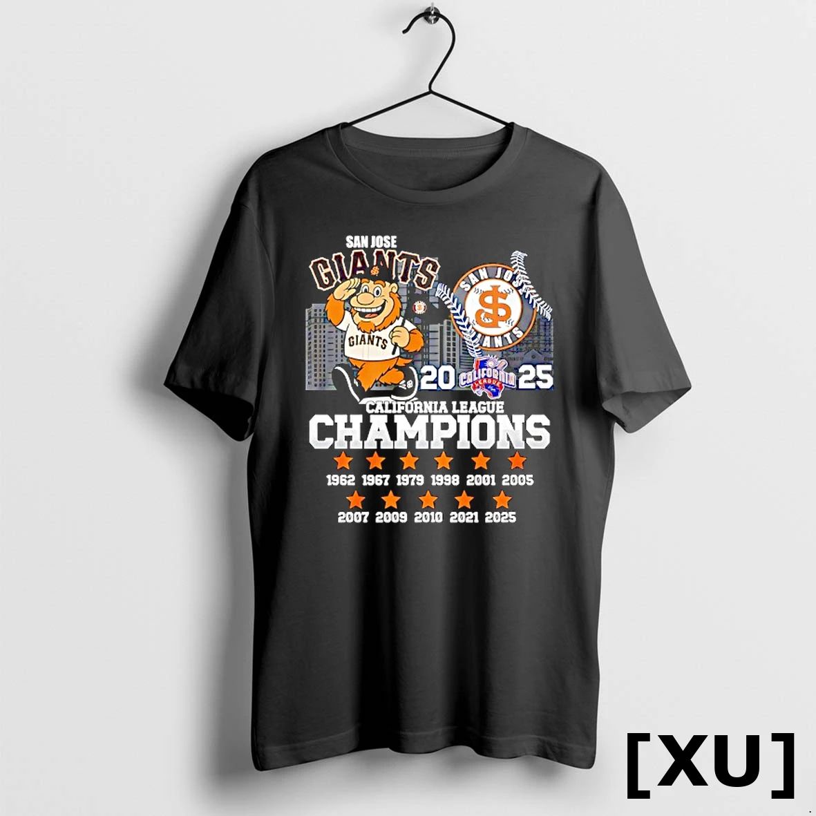 San Jose Giants Mascot California League Champions 2025 Tshirts Sweater Unisex