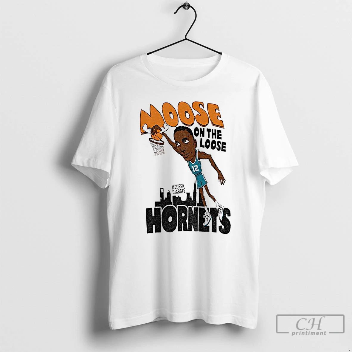 Premium Fm7oggbx Moose On The Loose Hornets Moussa Diabate T Shirts Unisex