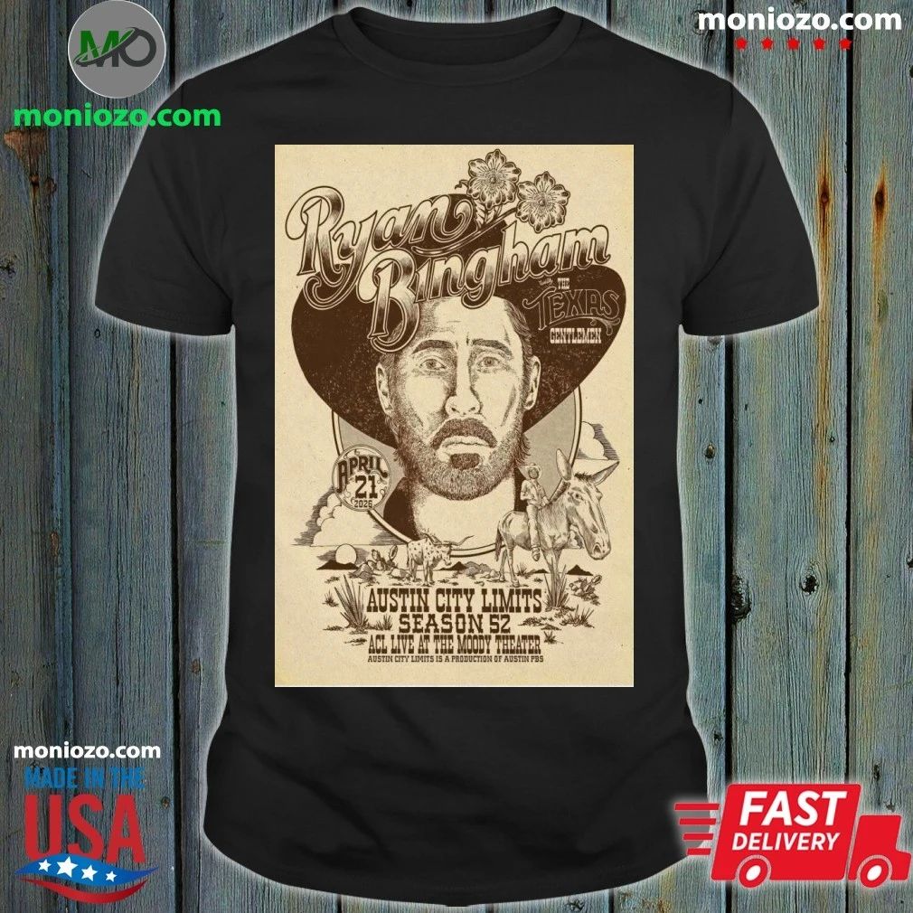 Ryan Bingham Concert Tour Austin, TX on 04-21-2026 Poster Shirt Unisex