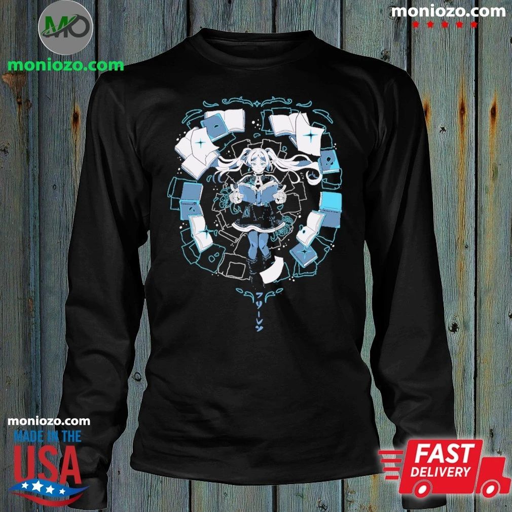 Original Sousou no Frieren Books and flowers Shirt Unisex