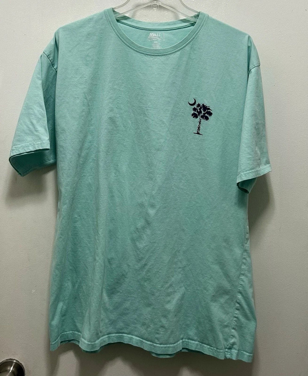 Mahi Surf Co Men's Aqua Graphic Cotton Jersey 2XL Short Sleeve Unisex