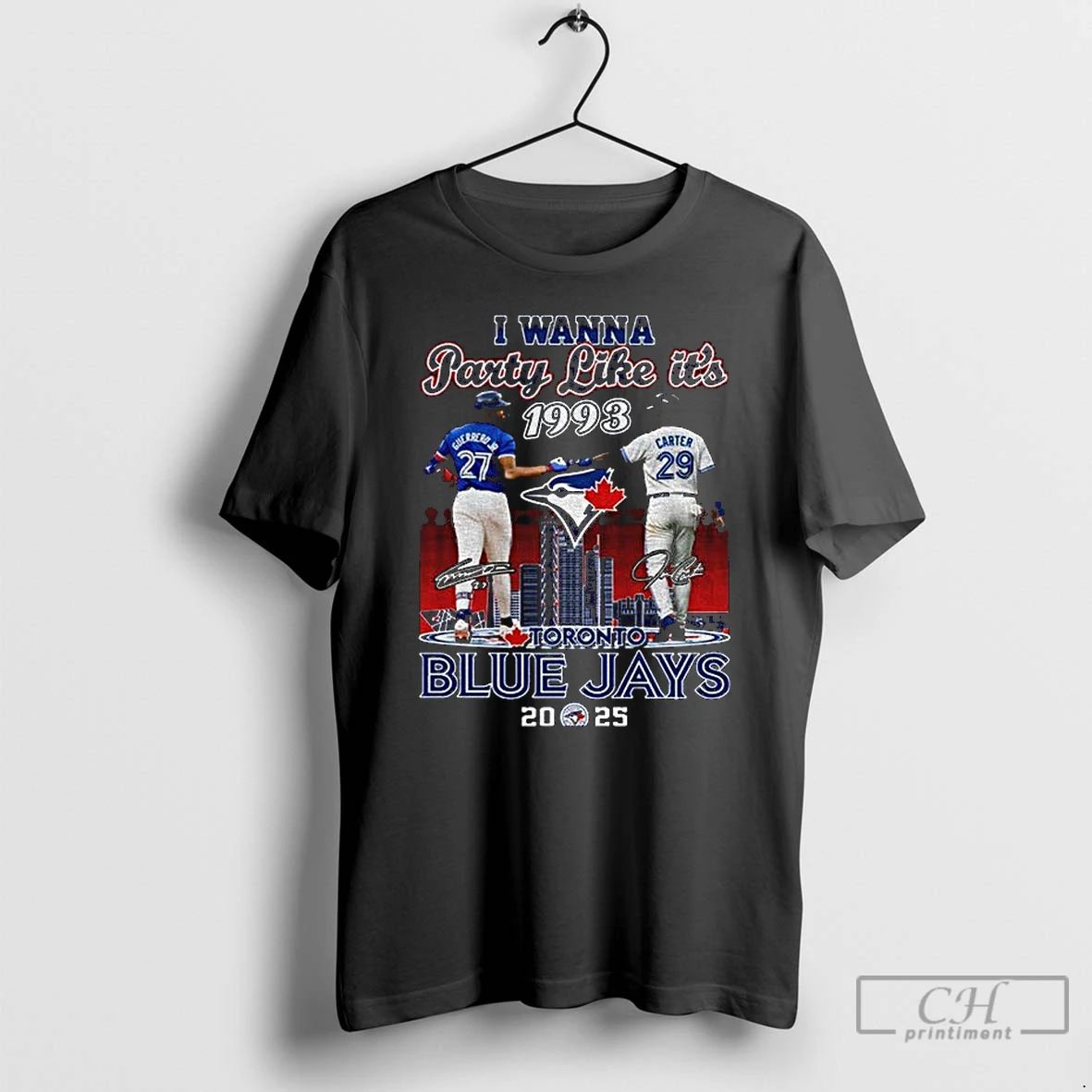 Classic Vladdy Vs Carter I Wanna Party Like Its 1993 Toronto Blue Jays 2025 Unisex
