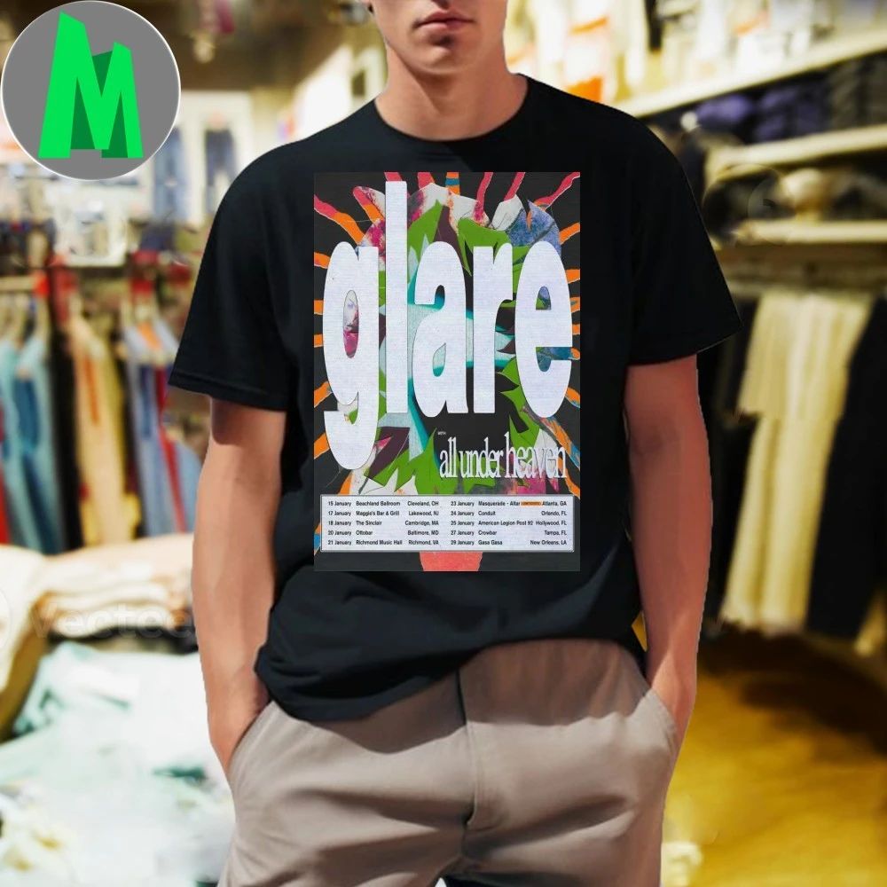 Original Glare Poster January 2026 Shows Shirt Unisex