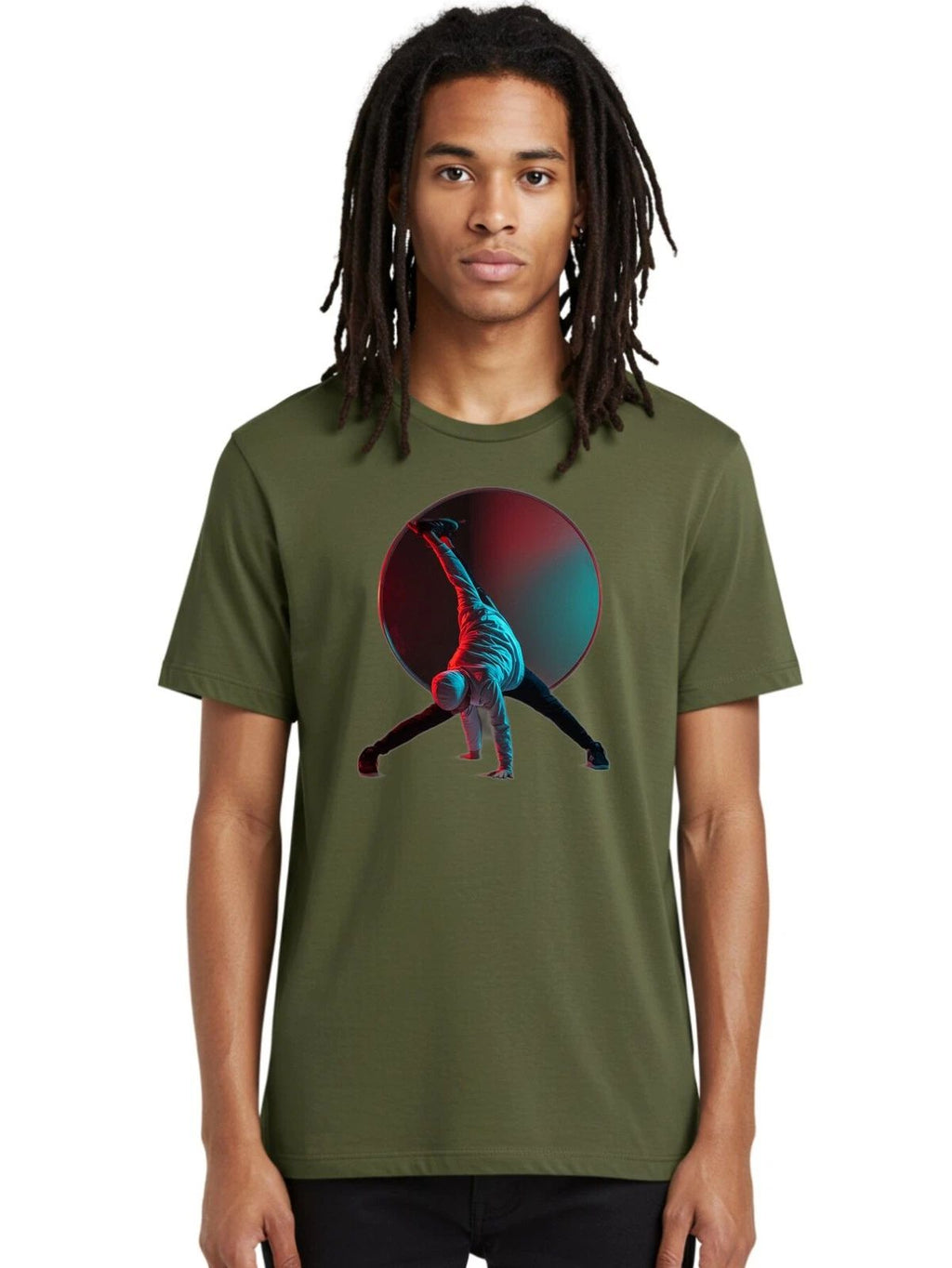 Person-Doing-Yoga-Pose Mens Graphic Tee, 100% Cotton, Casual Summer Wear Unisex