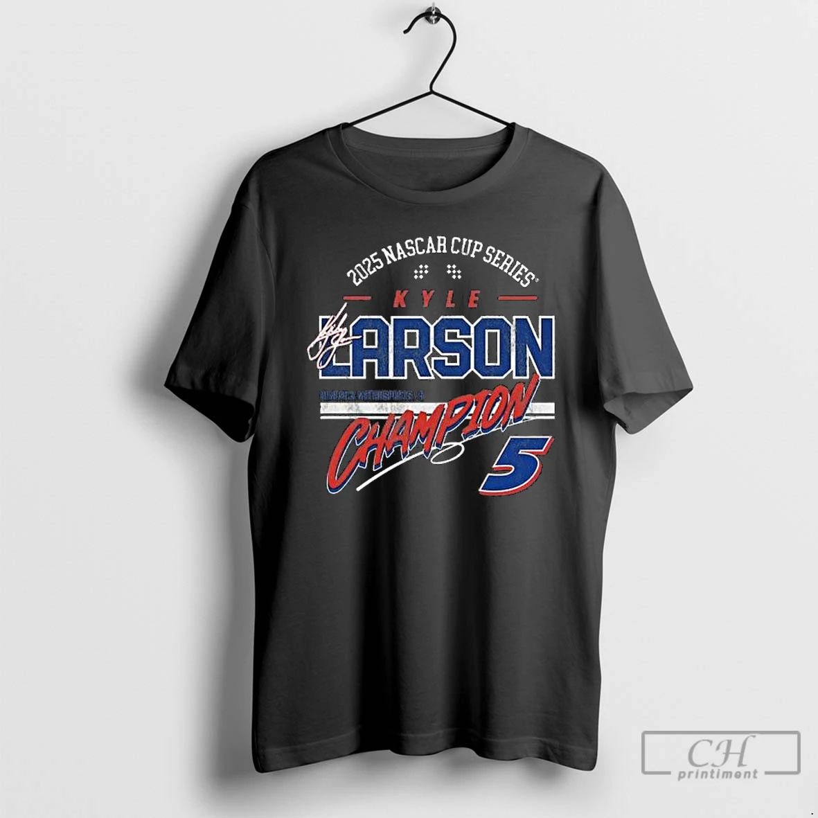 Premium Kyle Larson Hendrick Motorsports Team Collection 2025 Nascar Cup Series Champion Banner Long Sleve