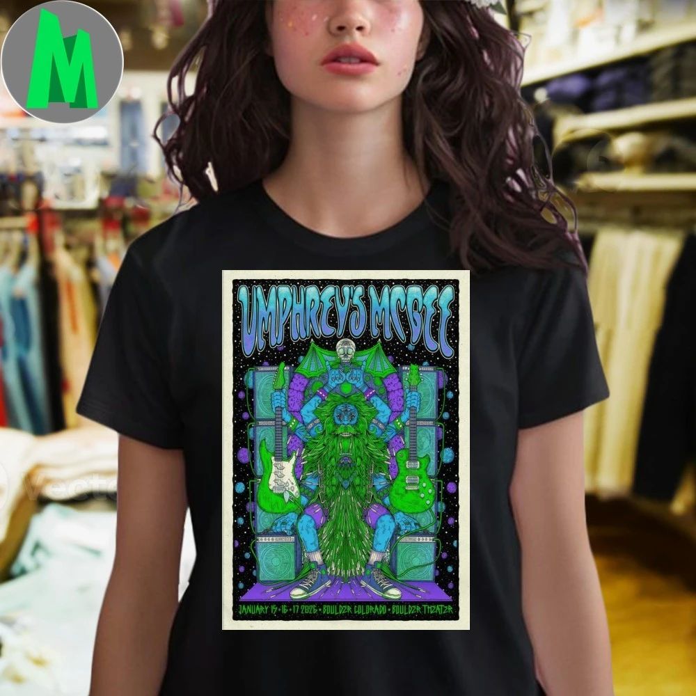 Original Umphrey’s Mcgee Boulder Co Jan 15-17 2026 Poster Unisex