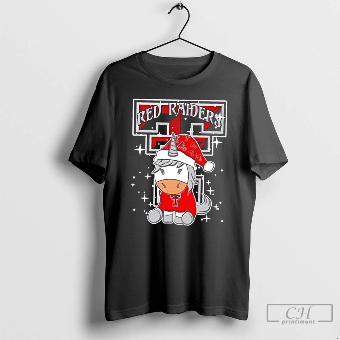 Premium Texas Tech Red Raiders Football X Unicorn Merry Christmas T Shirts Unisex