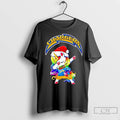 Premium Los Angeles Chargers X Unicorn Santa Hat Dabbing Merry Christmas Unisex