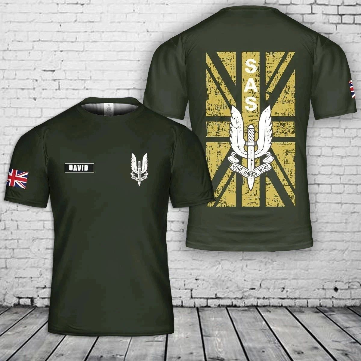 Custom Name Special Air Service (sas) UK Special Forces 3D Unisex