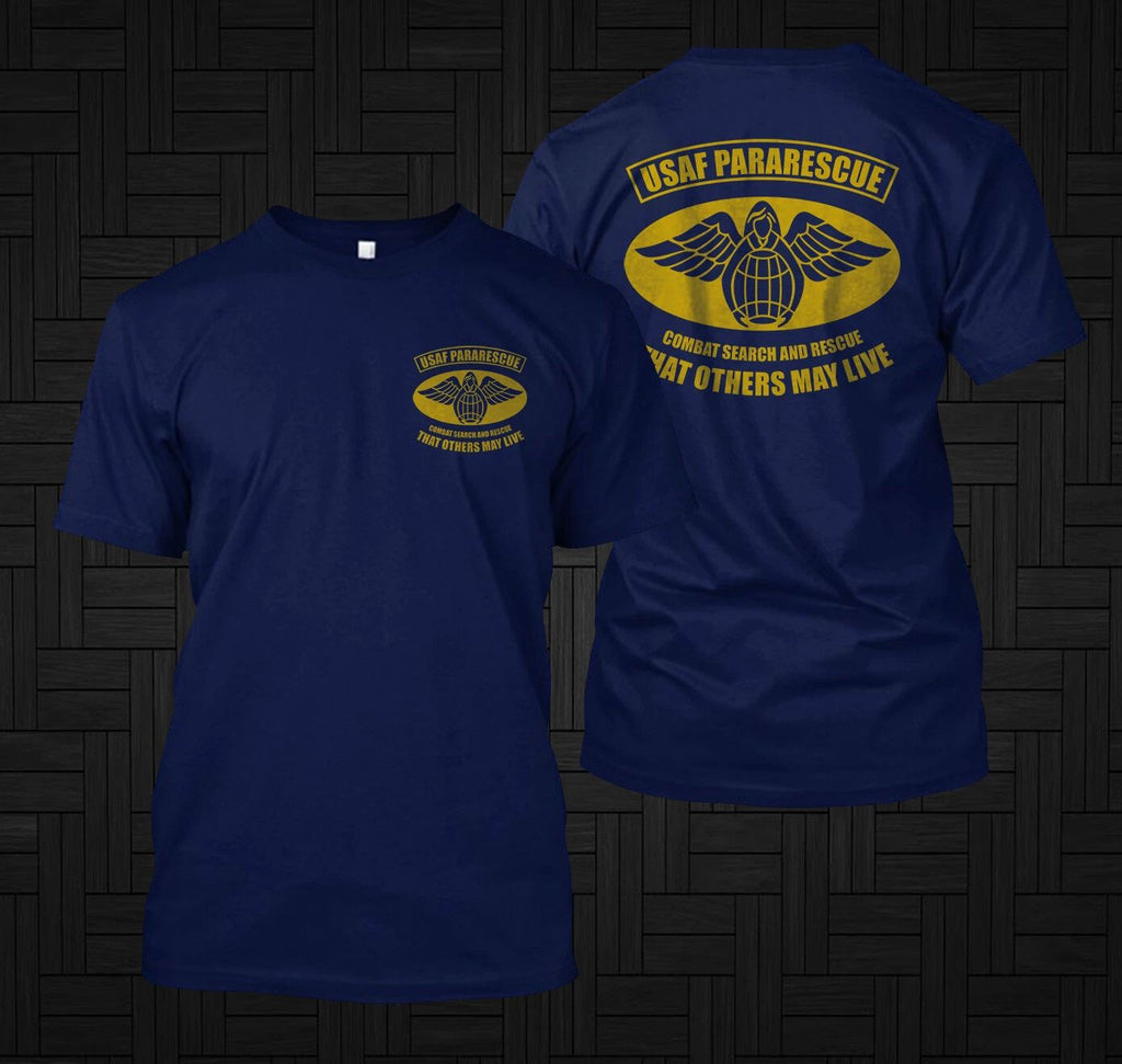 New USAF Pararescue Air Force Special Warfare - Custom front and back tee Unisex