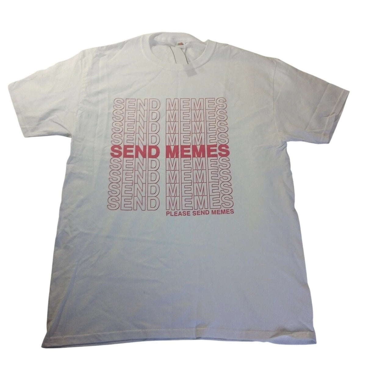 Send Memes Graphic Tee Unisex S NWT Funny Internet Shirt Minimalist Streetwear Unisex