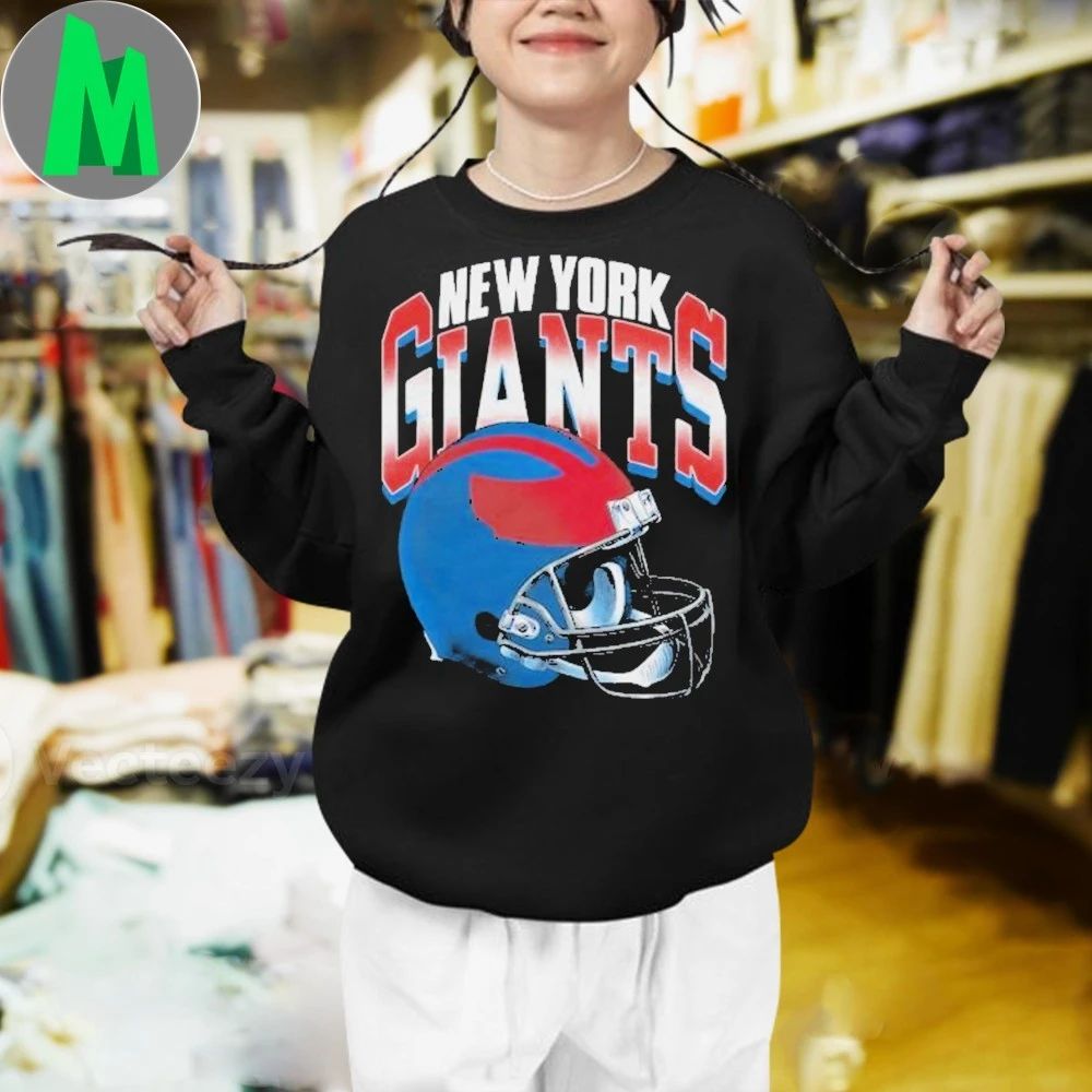 Original New York Giants Gradient Helmet Hot Shirt Unisex