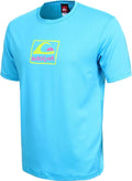 Mens QUIKSILVER Short Sleeve Blue Electric Buzz Surf Tee Size Small Unisex