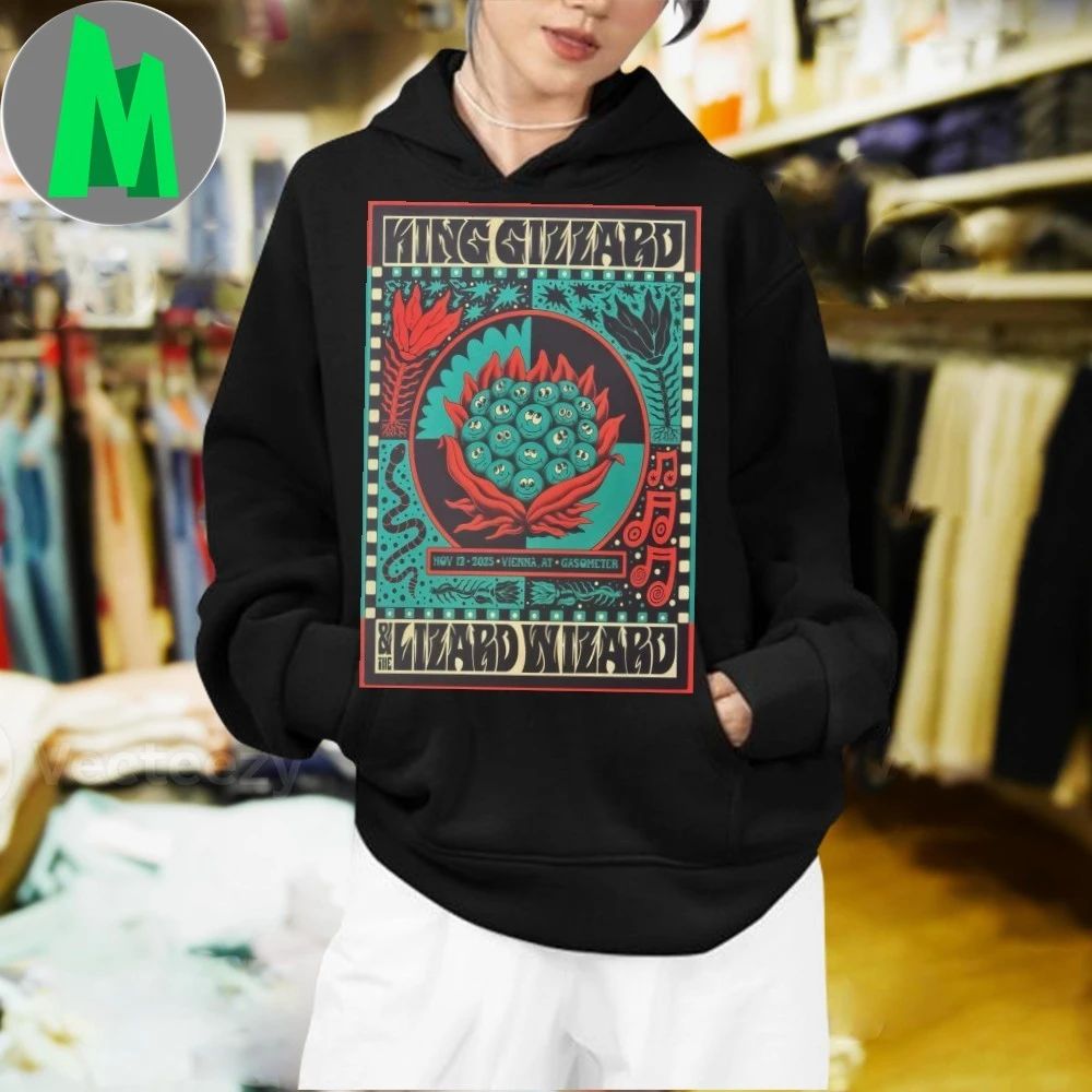 King Gizzard And The Lizard Wizard 11 12 2025 Vienna Austria Poster Shirt Unisex