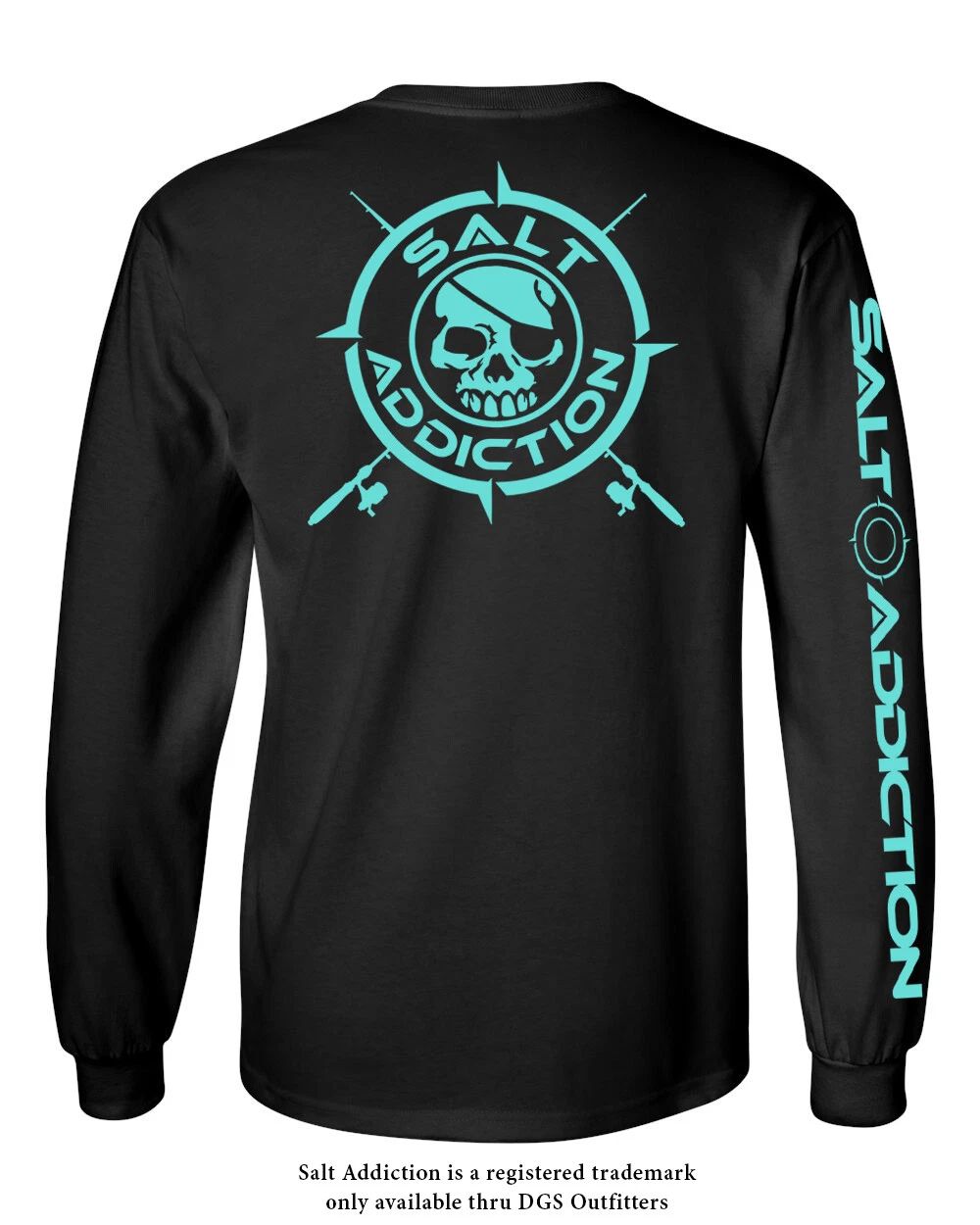 Salt Addiction t shirt long sleeve fishing apparel saltwater Offshore Nautical Unisex