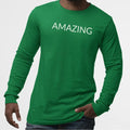AMAZING UnisexTshirtLongSleeve-Simple Minimal Printed One Liner Unisex