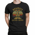 Funny Yoga Namaste Mother Fvcker Retro Vintage Men's Cotton Black T Shirt Tee Unisex